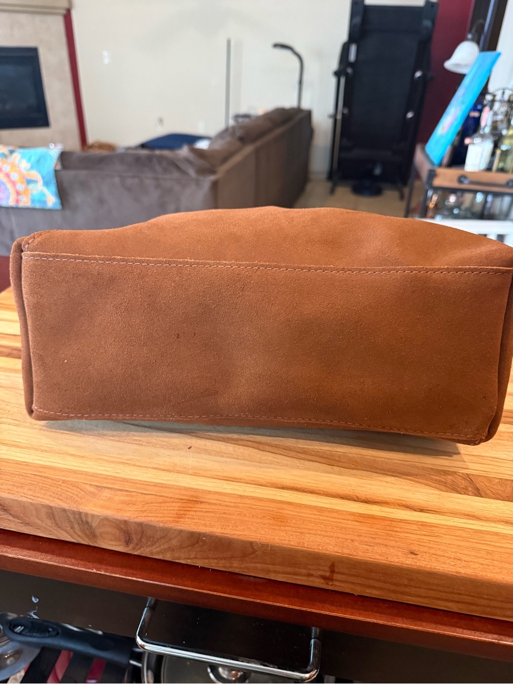 Women's Brown Leather Hobo Bag - Picture 3 of 3